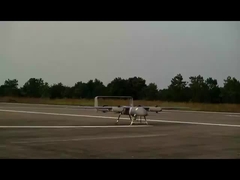 Промышленный беспилотный летательный аппарат с четырьмя руками и восемью роторами способствует сильному сопротивлению ветру